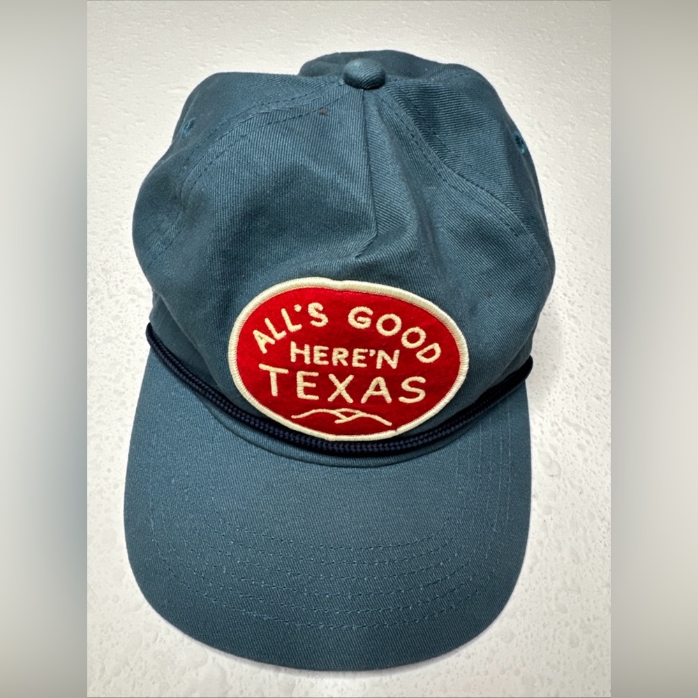 Texas Hill Country Provisions Guadalupe Hat Rope Cap Cotton Snapback All's Good